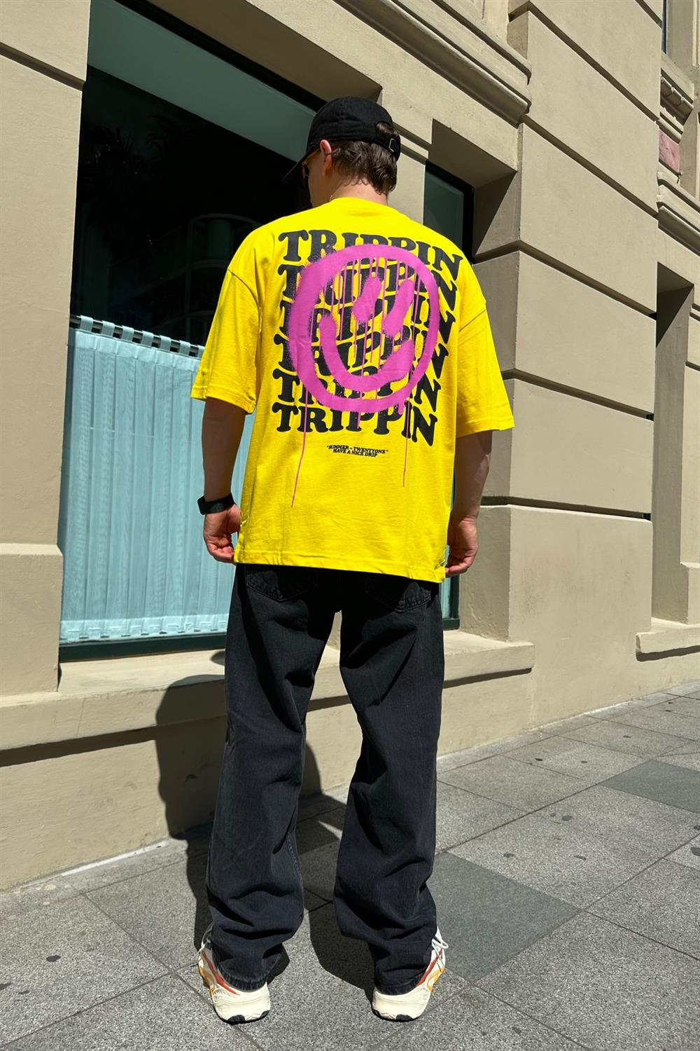 Trippy Baskılı Oversize Tshirt T837