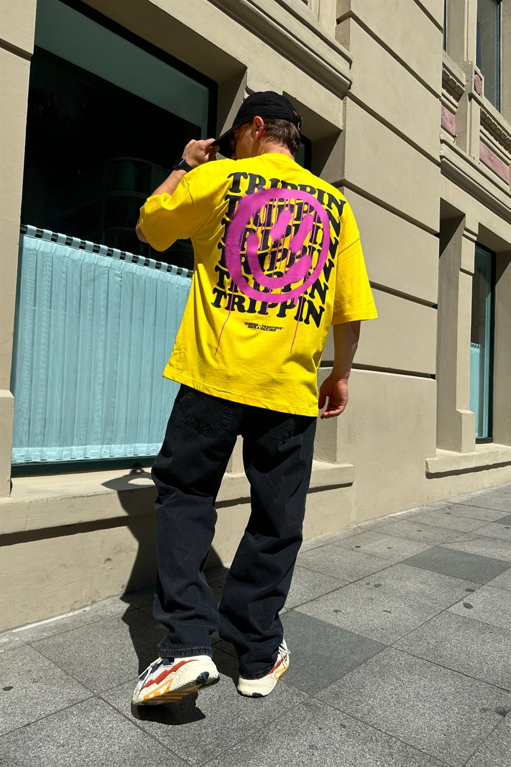 Trippy Baskılı Oversize Tshirt T837