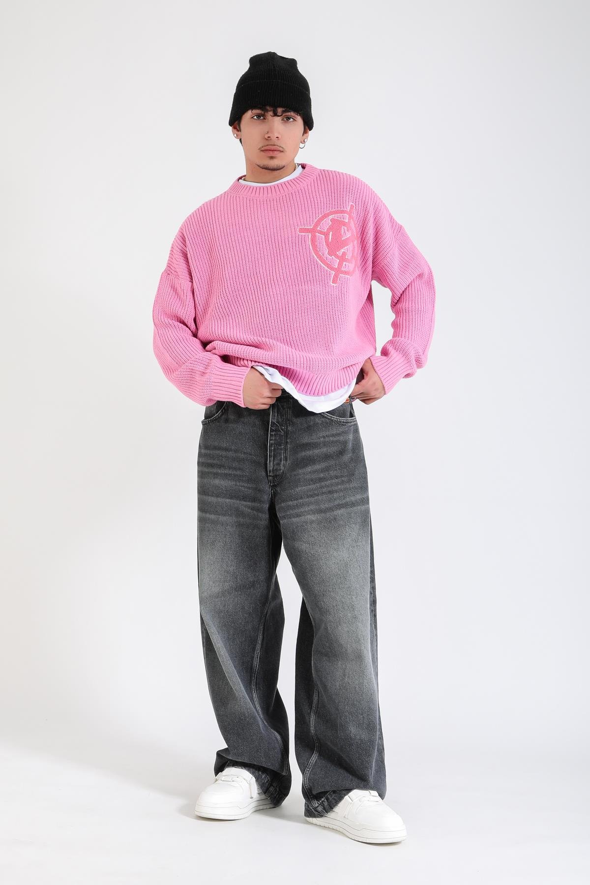 Vcnty Pembe Oversize Kazak KZK153