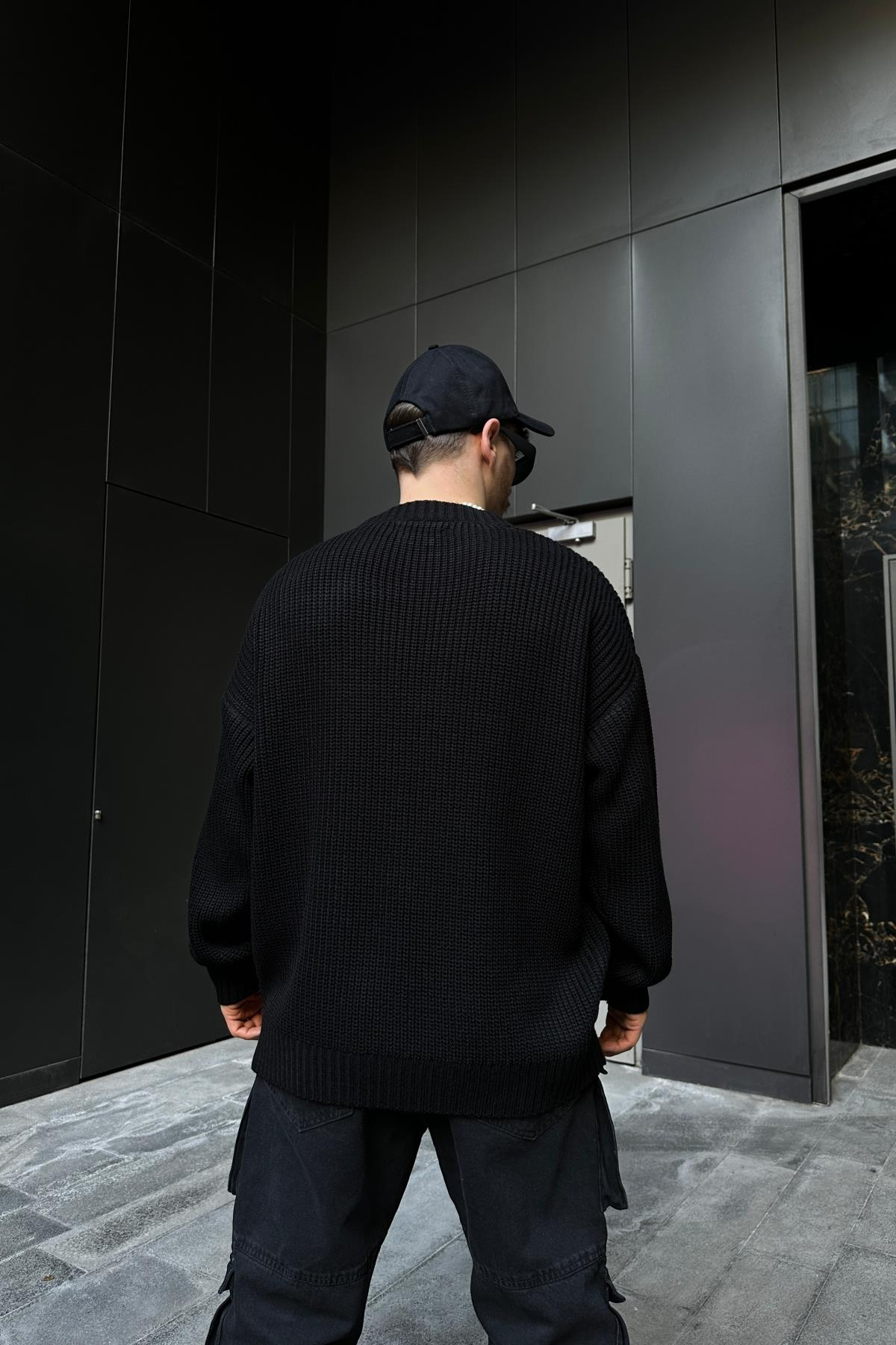 Vicinity Patch Detay Siyah Overize Kazak SW1070