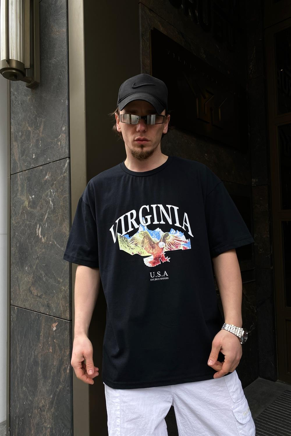 Virginia Baskılı Oversize Tshirt T542