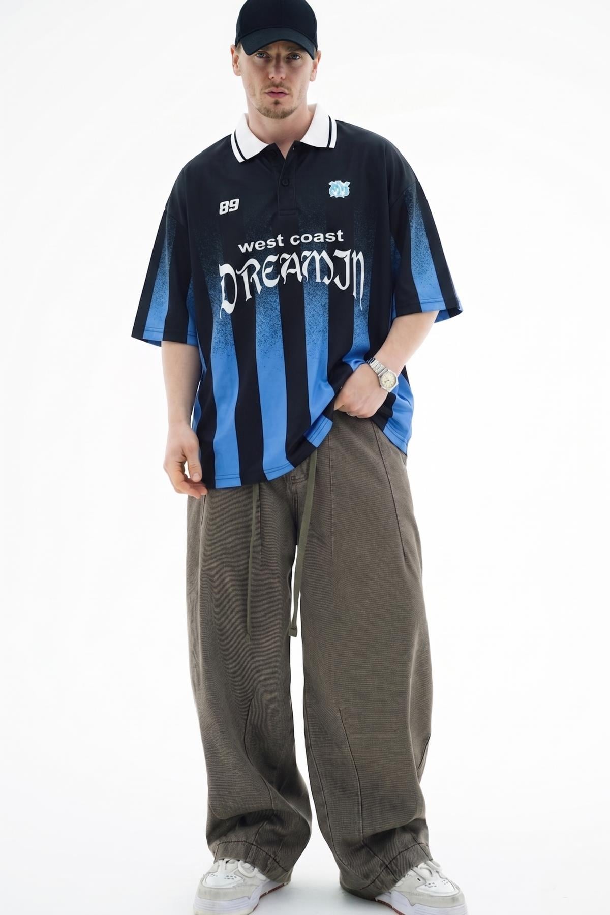 West Baskılı Oversize Forma Tshirt JC01 25Y261