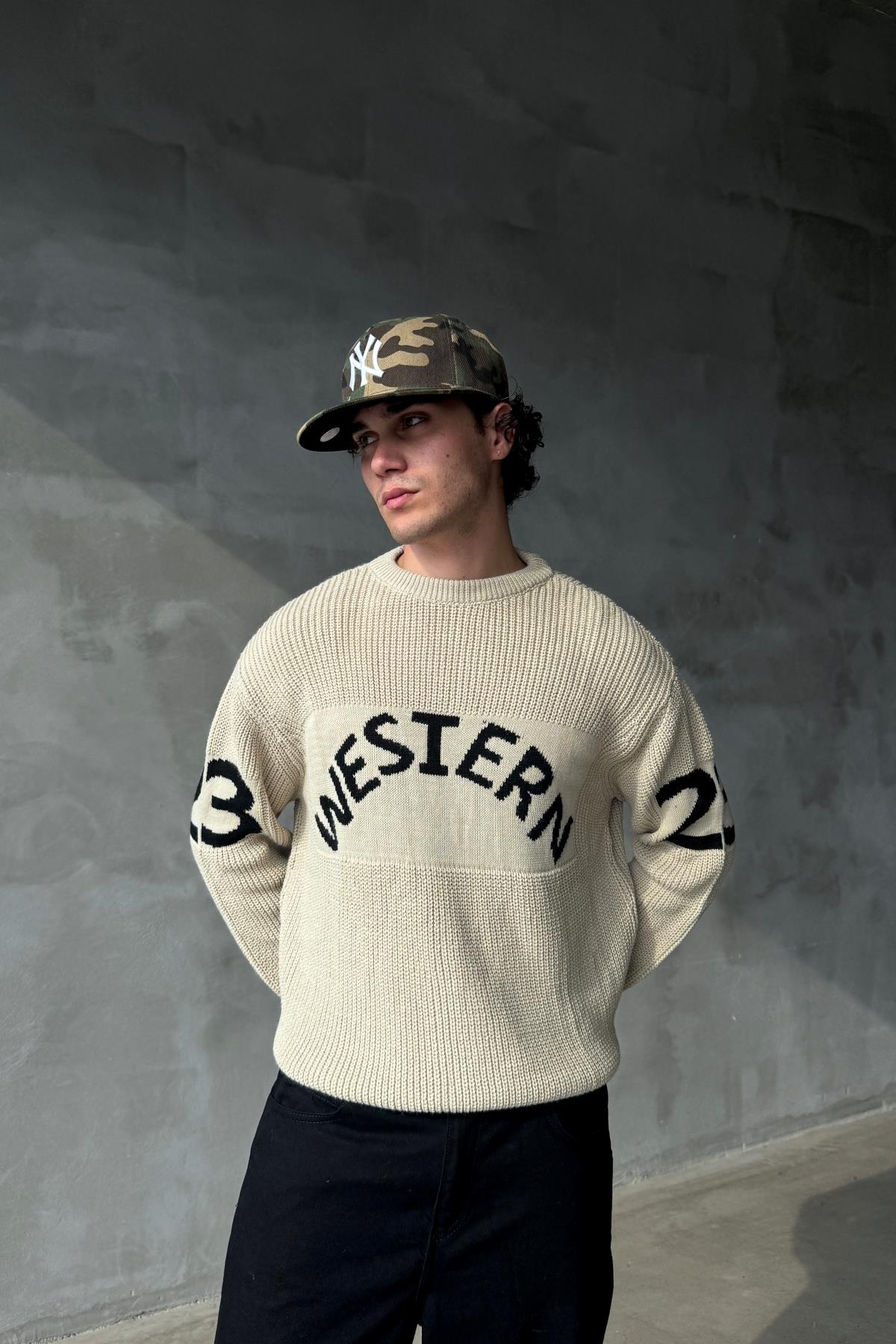 Western Oversize Bej Kazak PM01