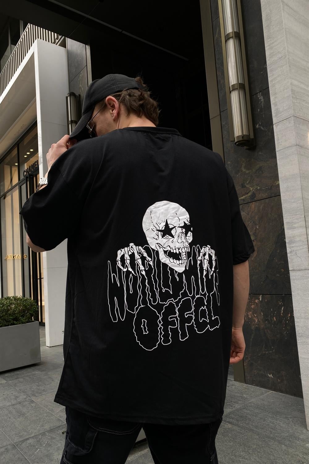 Worldwide Offcl Baskılı Oversize Tshirt T539