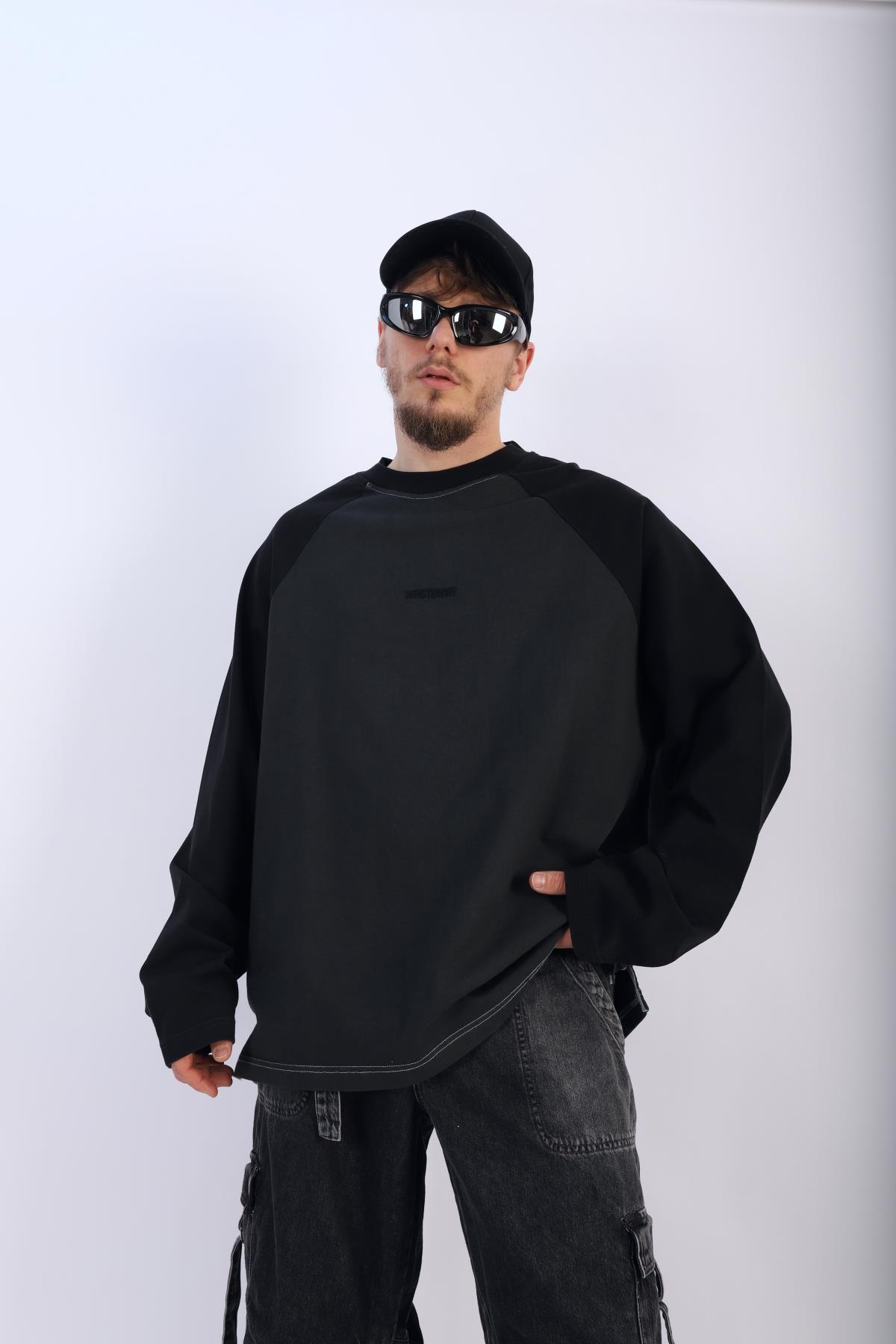 Wrstbhvr Füme Oversize Sleeved Tshirt T884