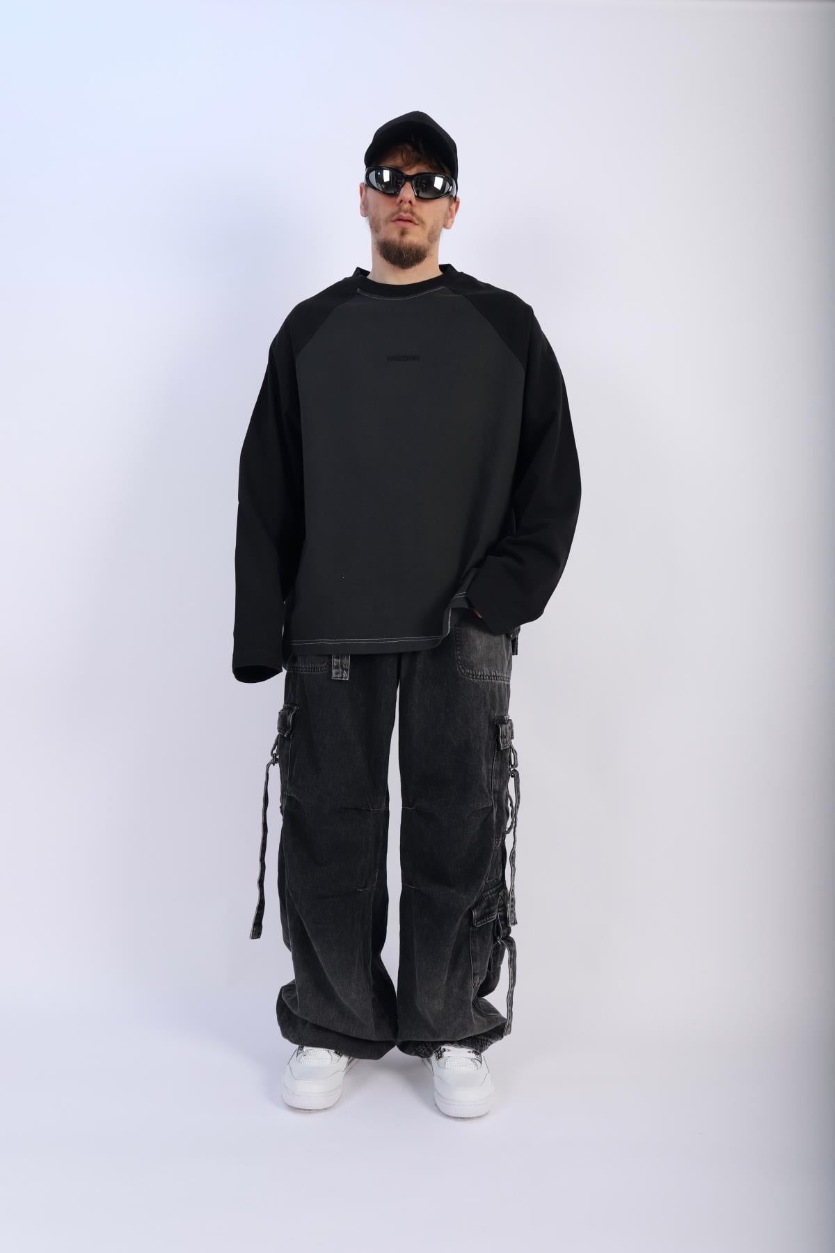 Wrstbhvr Füme Oversize Sleeved Tshirt T884