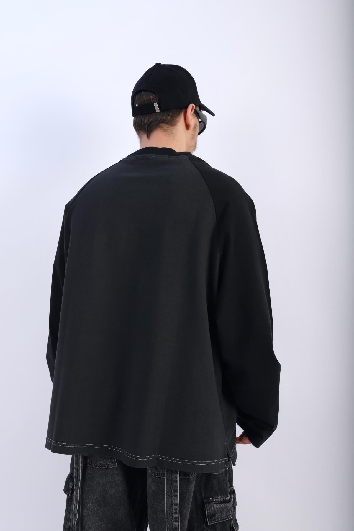 Wrstbhvr Füme Oversize Sleeved Tshirt T884