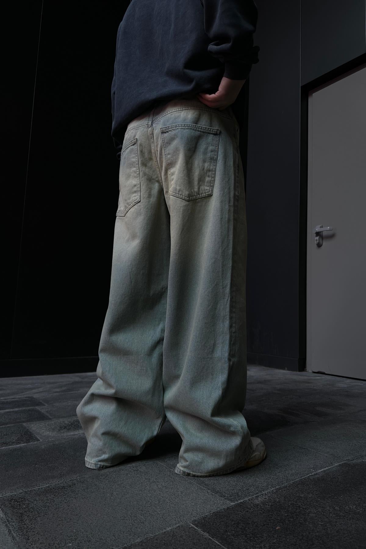 Yıkamalı Basic Baggy Jean Pantolon P850