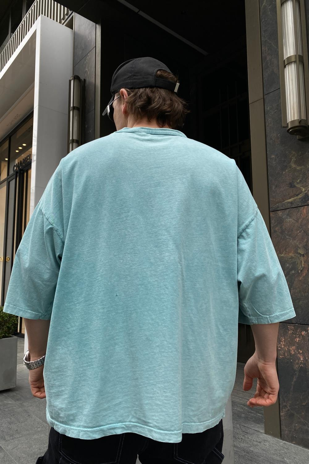 Yırtık Detay Oversize Tshirt T561