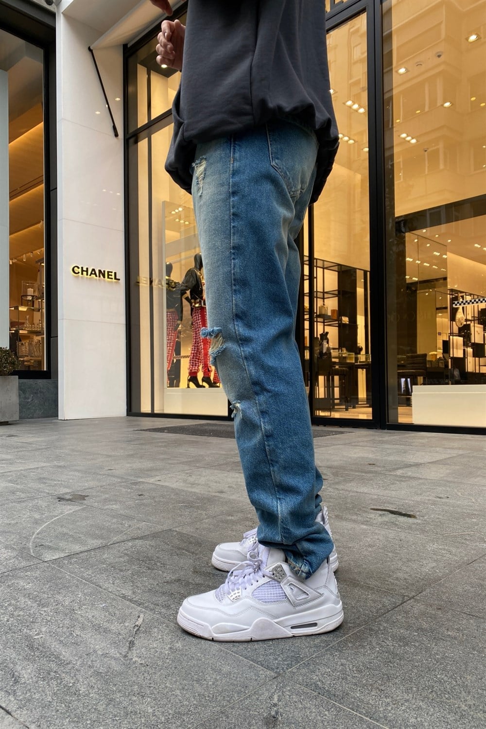 Yırtık Detay Yıkamalı Jean P545