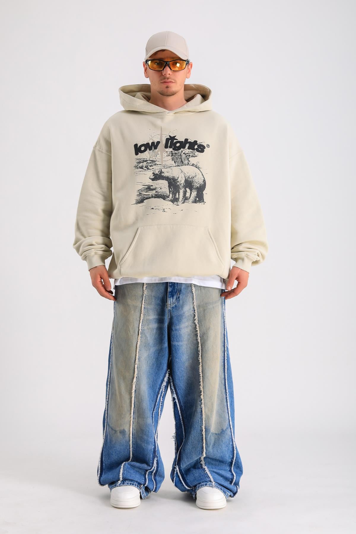 Zr Acid Wash Şerit Detay Baggy Jean P1051