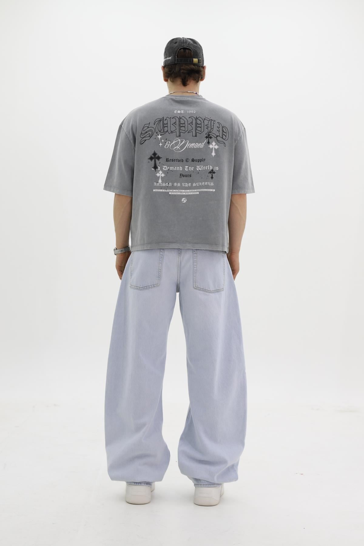 ZR Açık Mavi Baggy Jean Pantolon
