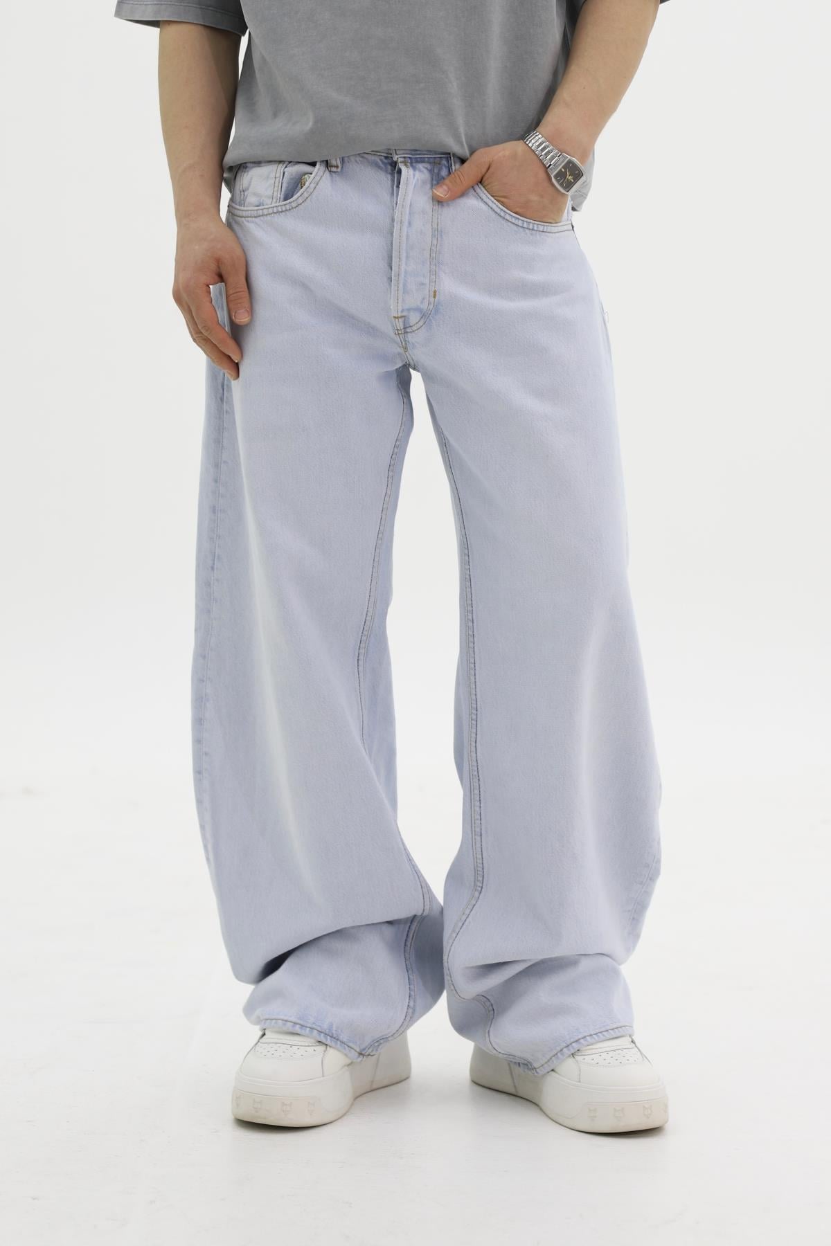 ZR Açık Mavi Baggy Jean Pantolon