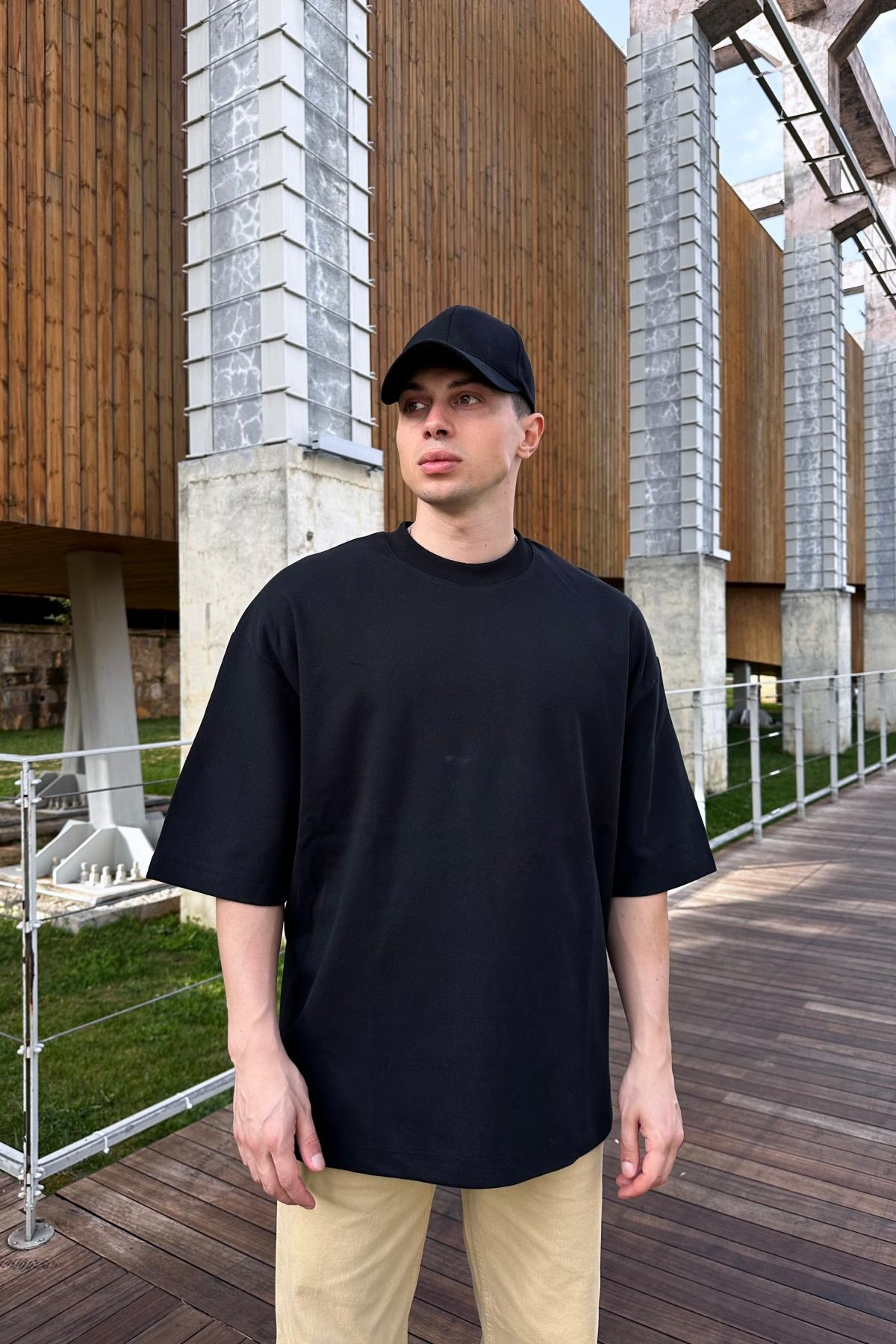 ZR Siyah Basic Oversize Tshirt T1038