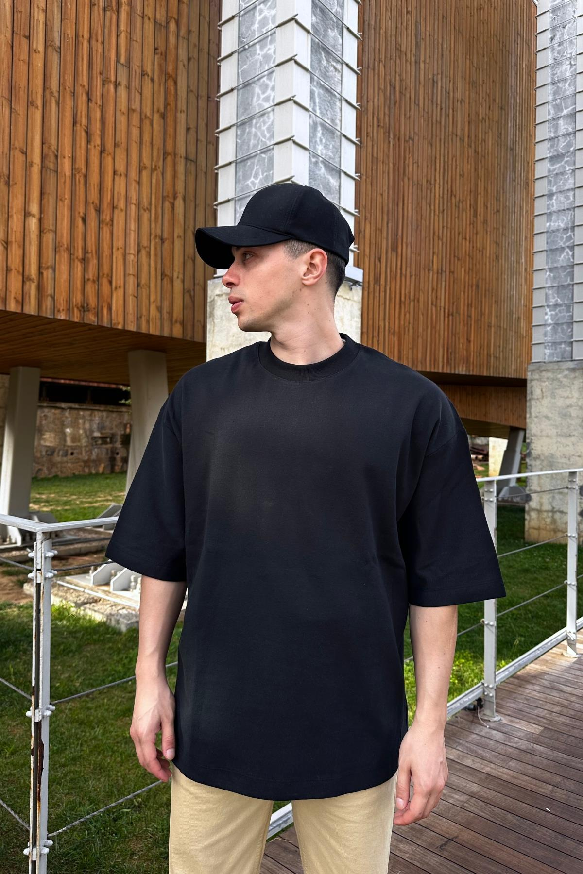 ZR Siyah Basic Oversize Tshirt T1038