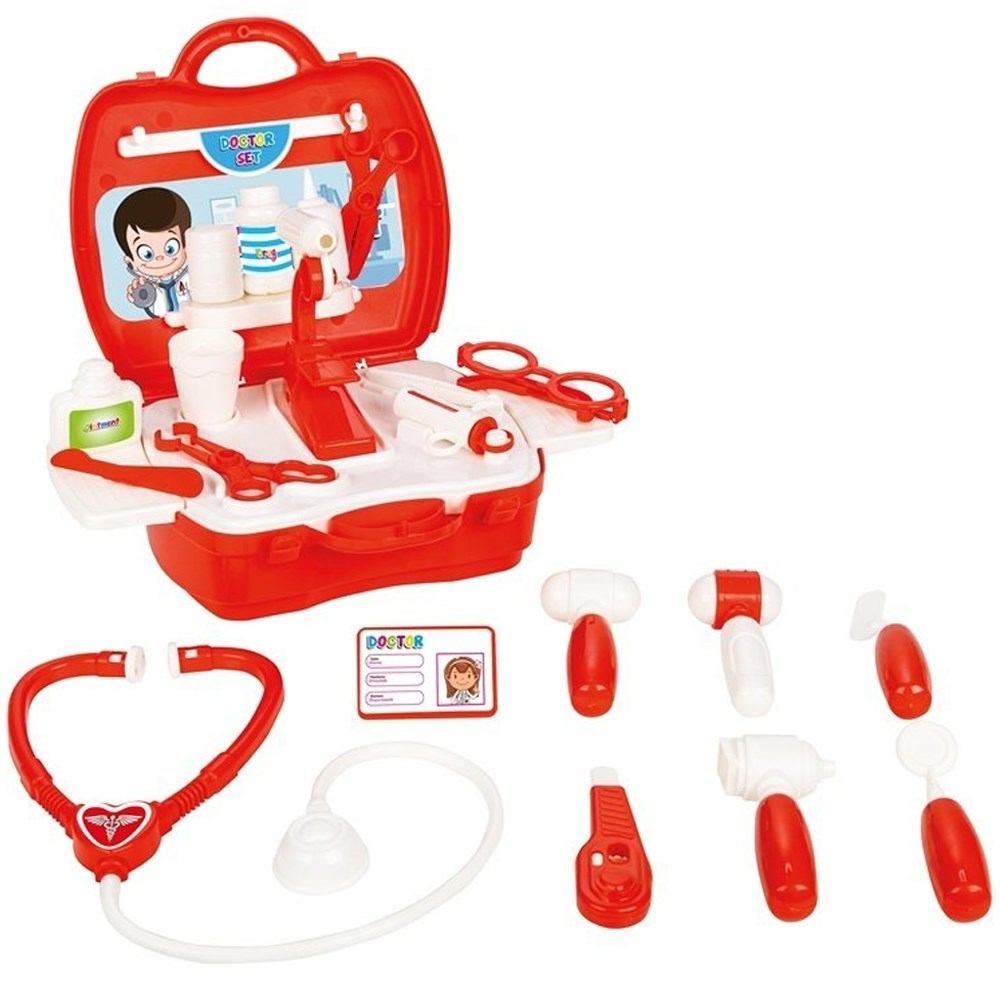 Aksesuarlı Çantalı Doktor Set 19 Parça 03366-Erkek Oyun Setleri