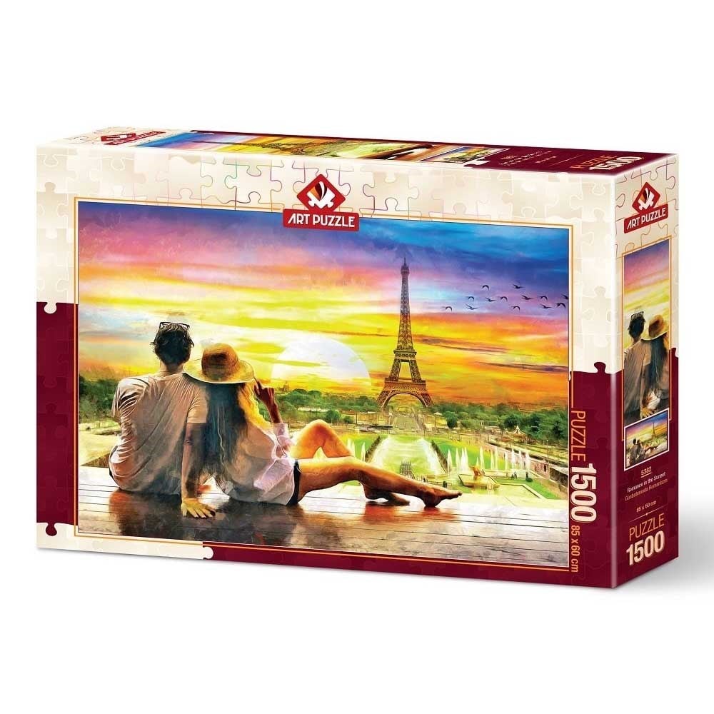 Art Puzzle Günbatımında Romantizm 1500 Parça Puzzle-1500 Parça Puzzle
