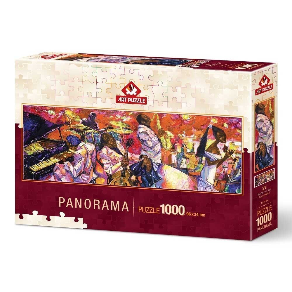 Art Puzzle Jazz'ın Renkleri 1000 Parça Panorama Puzzle-1000 Parça Puzzle