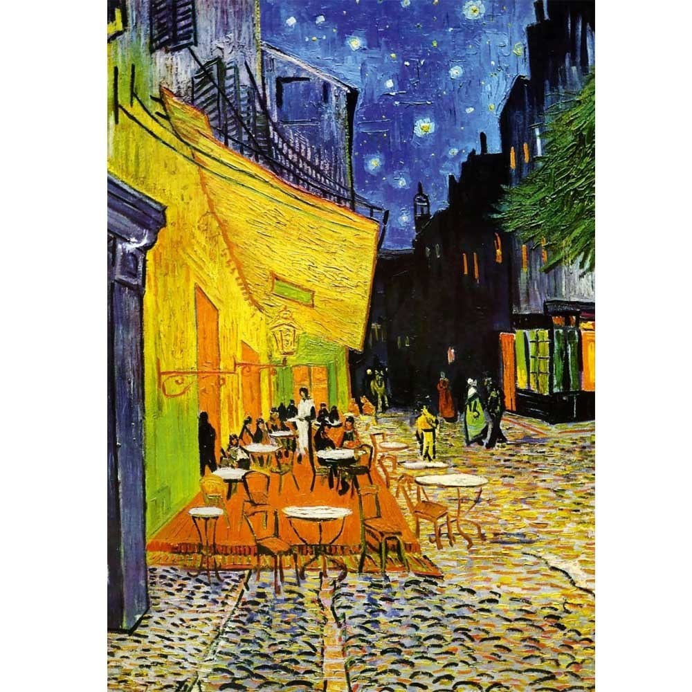 Art Puzzle Kafe Terasta Gece 1000 Parça Puzzle-1000 Parça Puzzle