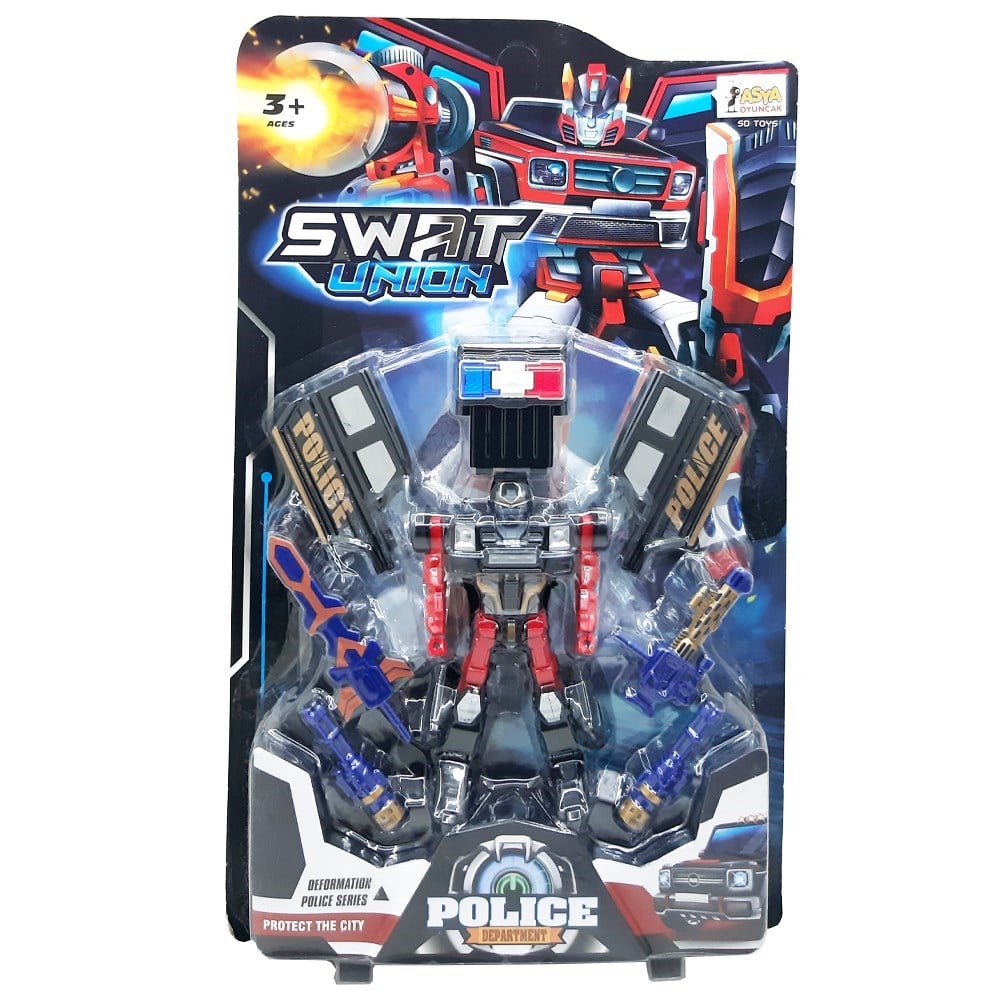 Asya Oyuncak Dönüşen Robot Araba 12528-SD-128-Erkek Oyun Setleri