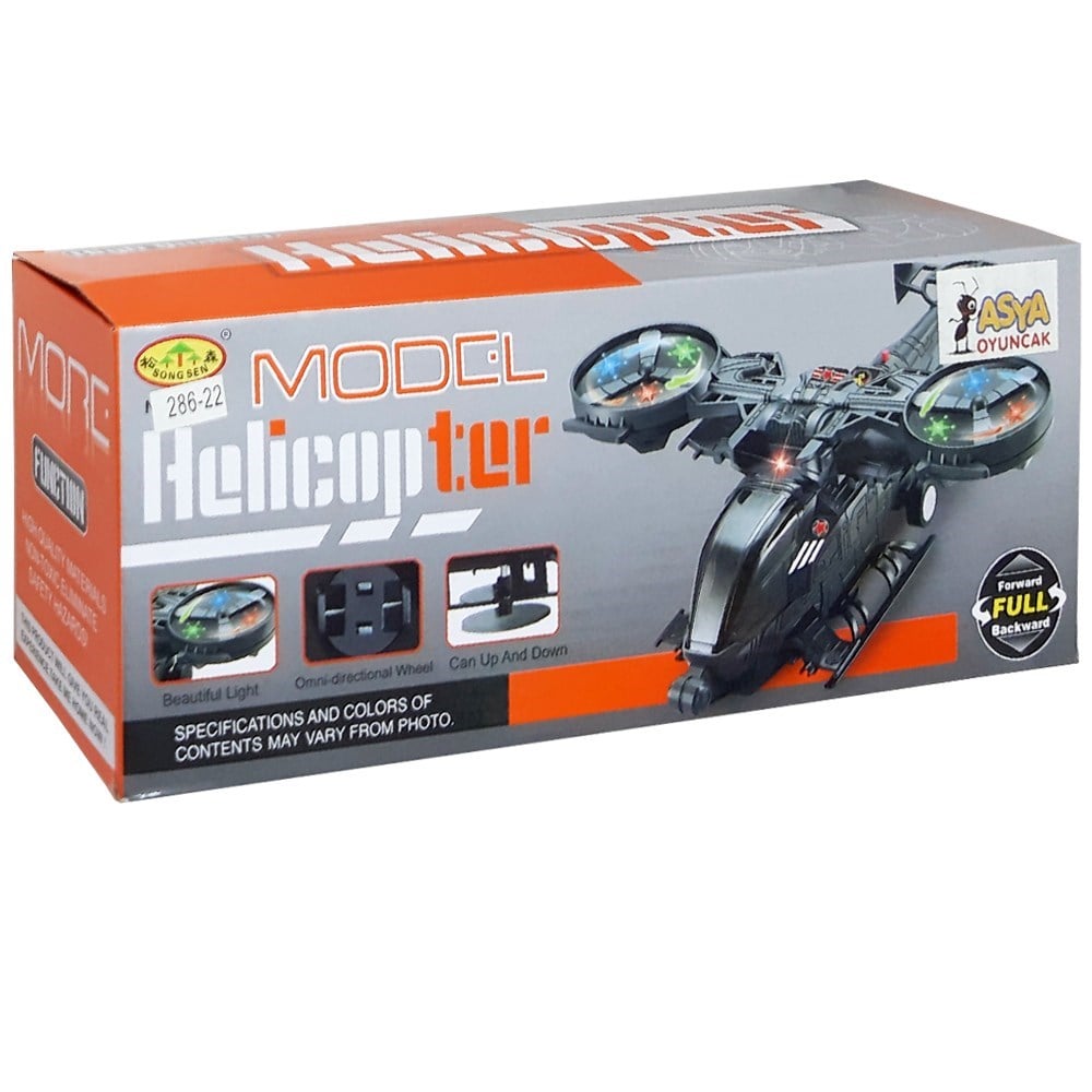 Asya Oyuncak Pilli Helikopter 17108-286-22-Kumandasız Arabalar