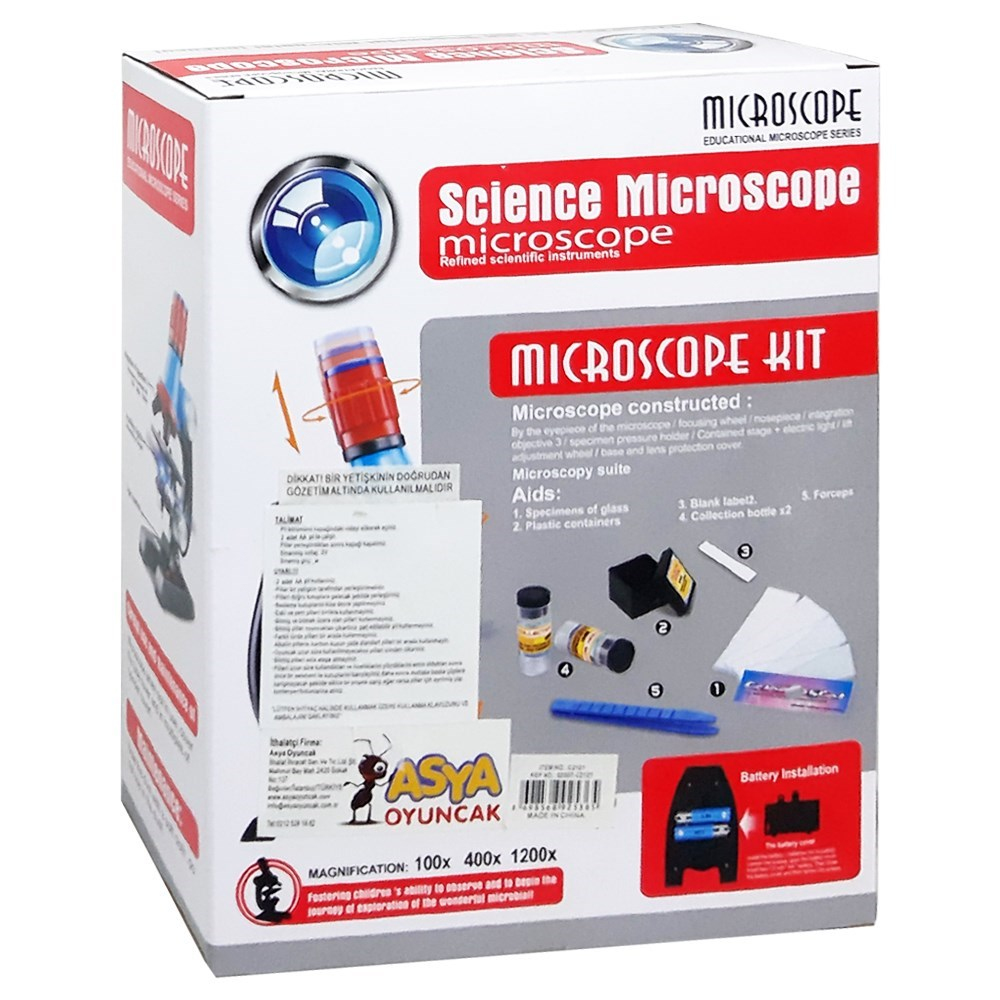 Asya Oyuncak Pilli Mikroskop 02007-C2121-Akıl Oyunları