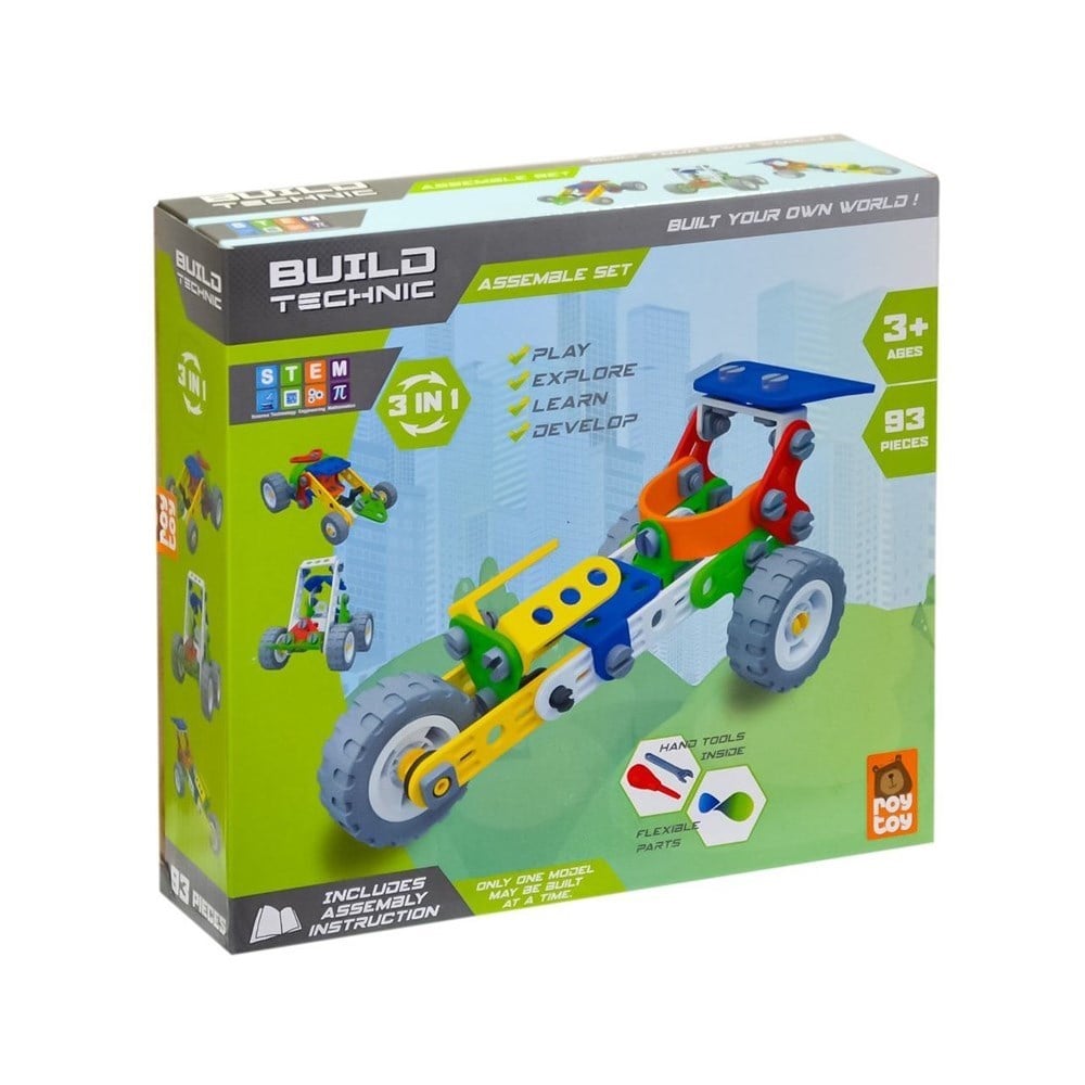 Asya Oyuncak Yapboz Araçlar Sök Tak 4100301-1-Kumandasız Arabalar