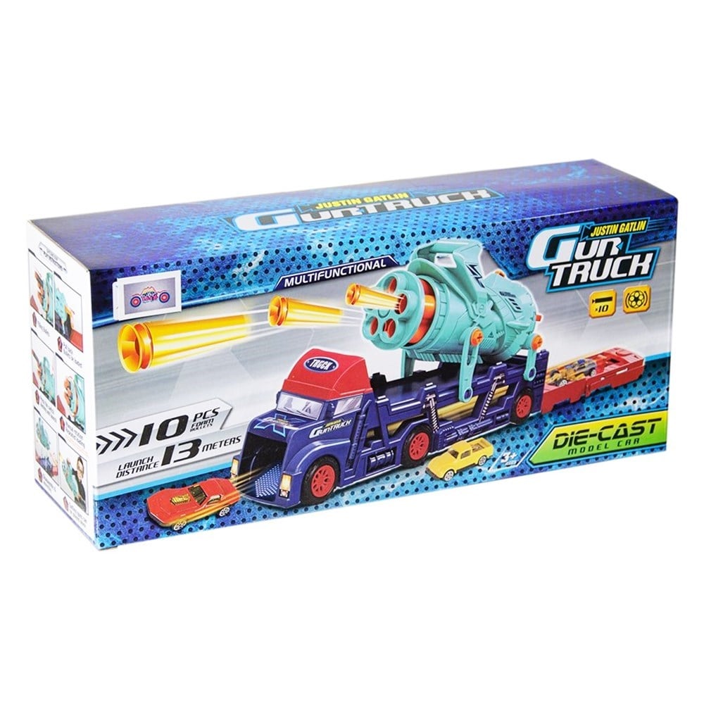 Ayatoys Oyuncak Çok Fonksiyonlu GunTruck Aracı K179A10-Erkek Oyun Setleri