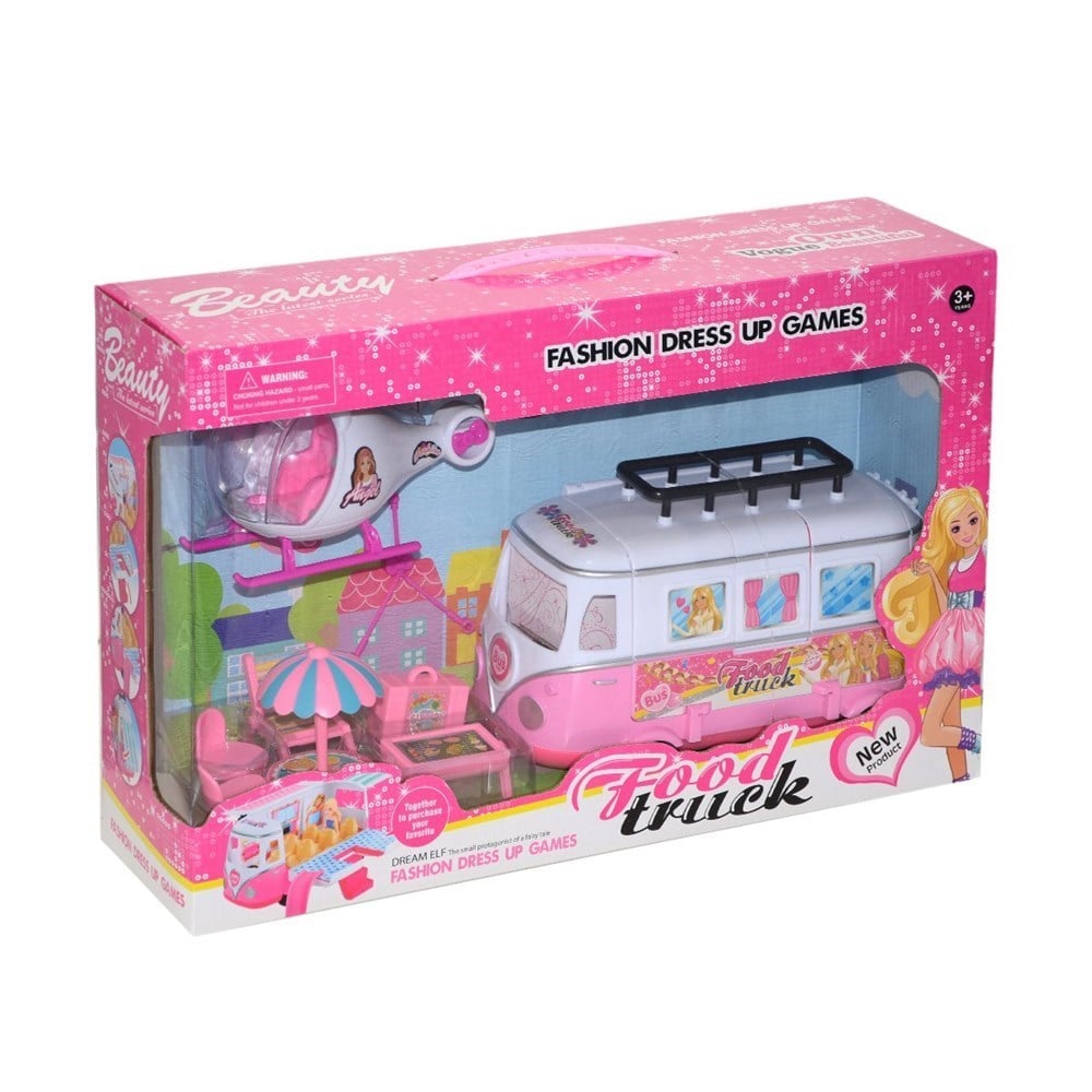 Beauty Aksesuarlı Arabalı Oyun Seti-Kız Oyun Setleri