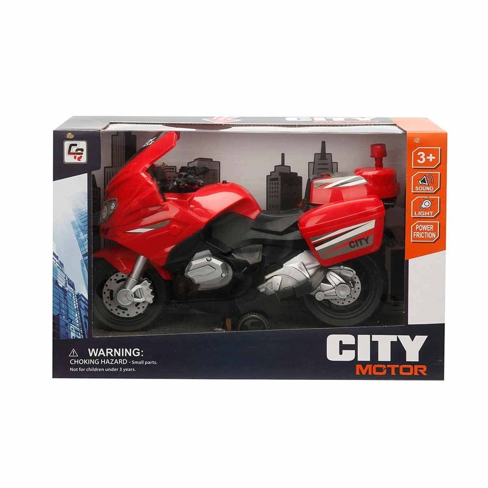 Birlik Oyuncak Sürtmeli Işıklı Kutuda Motor 918-1B-Kumandasız Arabalar