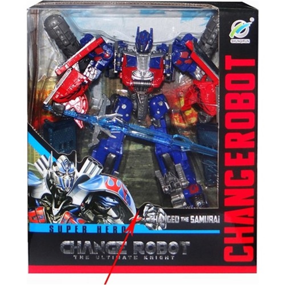 Can Oyuncak Kutulu Robot Olan Araba-Karakter Figürleri