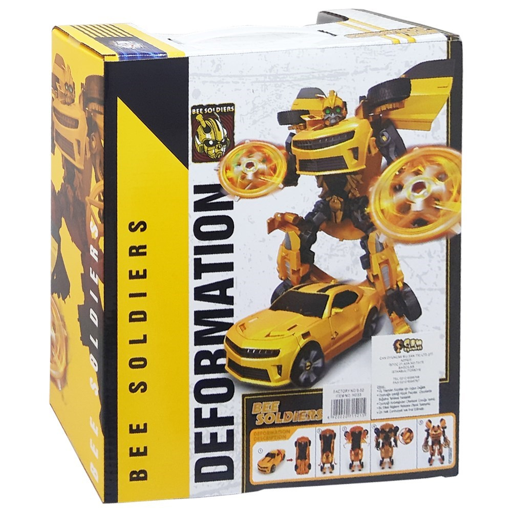 Can Oyuncak Sarı Transformers 25 Cm HD33-Erkek Oyun Setleri