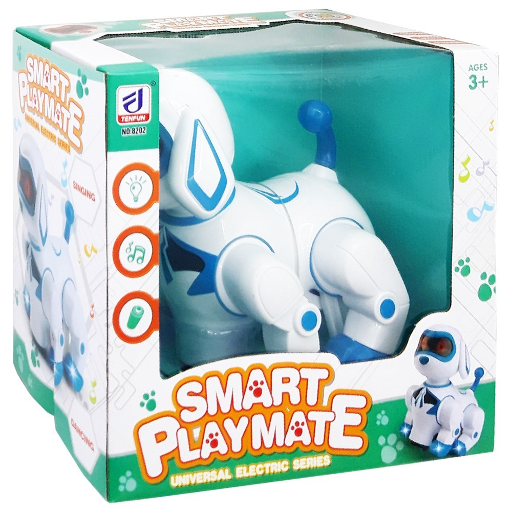 Canem Oyuncak Pilli Işıklı Müzikli Robot Köpek 8202-Oyuncak Robotlar