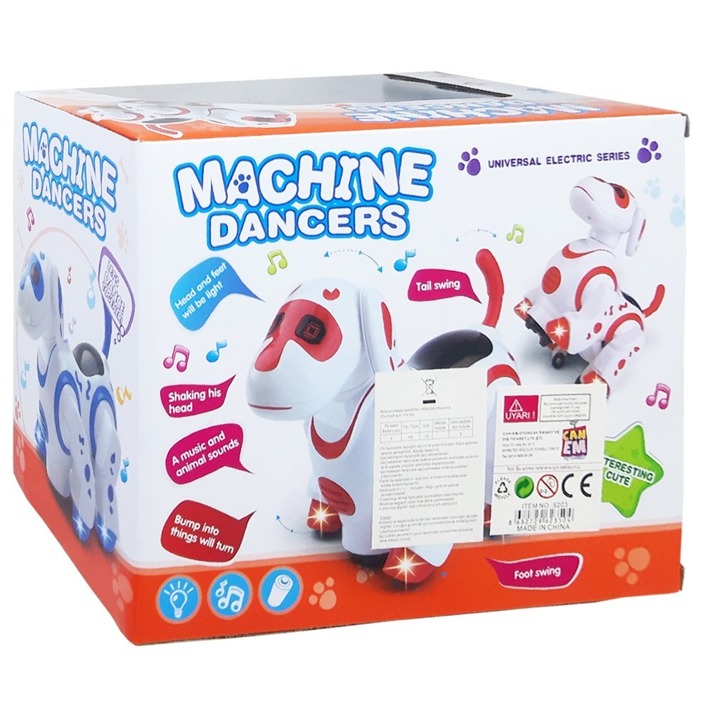 Canem Oyuncak Pilli Işıklı Müzikli Robot Köpek 8203-Oyuncak Robotlar