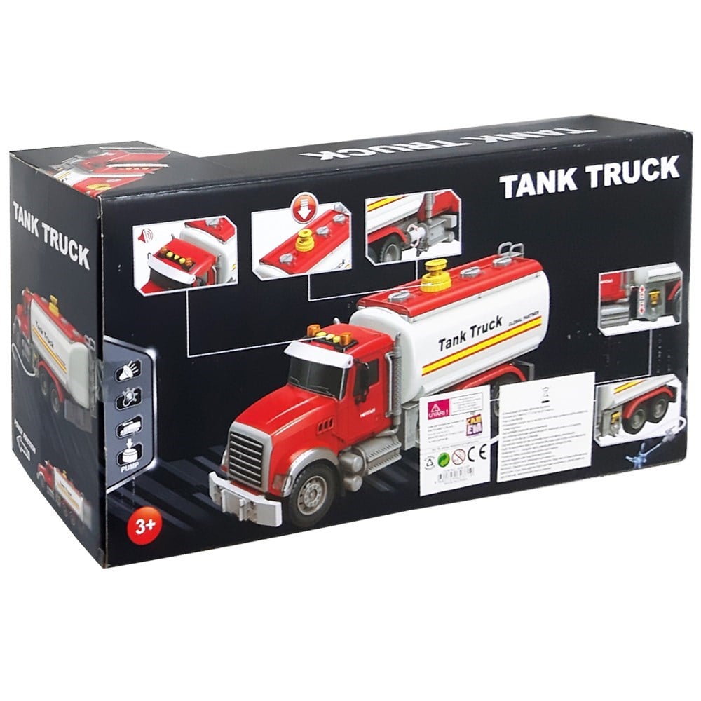 Canem Oyuncak Pilli Sesli Işıklı Su Tankeri 666-59P-Oyuncak Kamyon