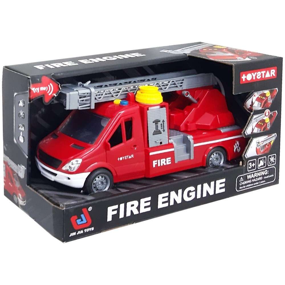 Canem Oyuncak Sesli Işıklı Sürtmeli İtfaiye 666-68P-Oyuncak İtfaiye
