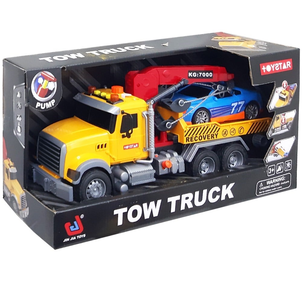 Canem Oyuncak Sürtmeli Sesli Işıklı Kamyon Çekici 666-55P-Oyuncak Kamyon