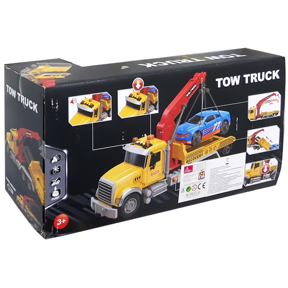 Canem Oyuncak Sürtmeli Sesli Işıklı Kamyon Çekici 666-55P-Oyuncak Kamyon