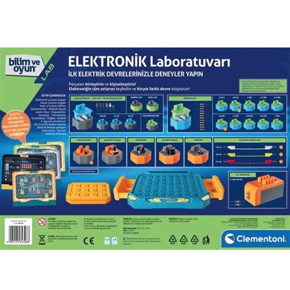 Clementoni Bilim ve Oyun - Elektronik Laboratuvarı 64328-Akıl Oyunları