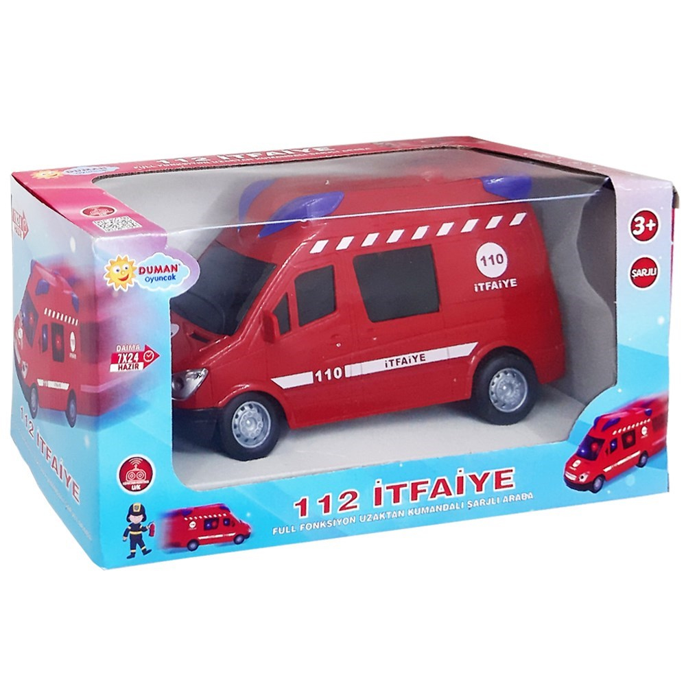 Duman Oyuncak Uzaktan Kumandalı Şarjlı Full Fonksiyonlu İtfaiye DMN345-241-Kumandalı Arabalar