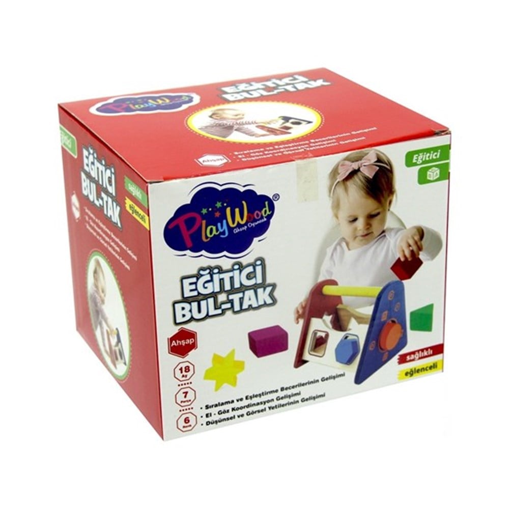 Eğitici Ahşap Eğitici Bul Tak-Eğitici Bebek Oyuncakları