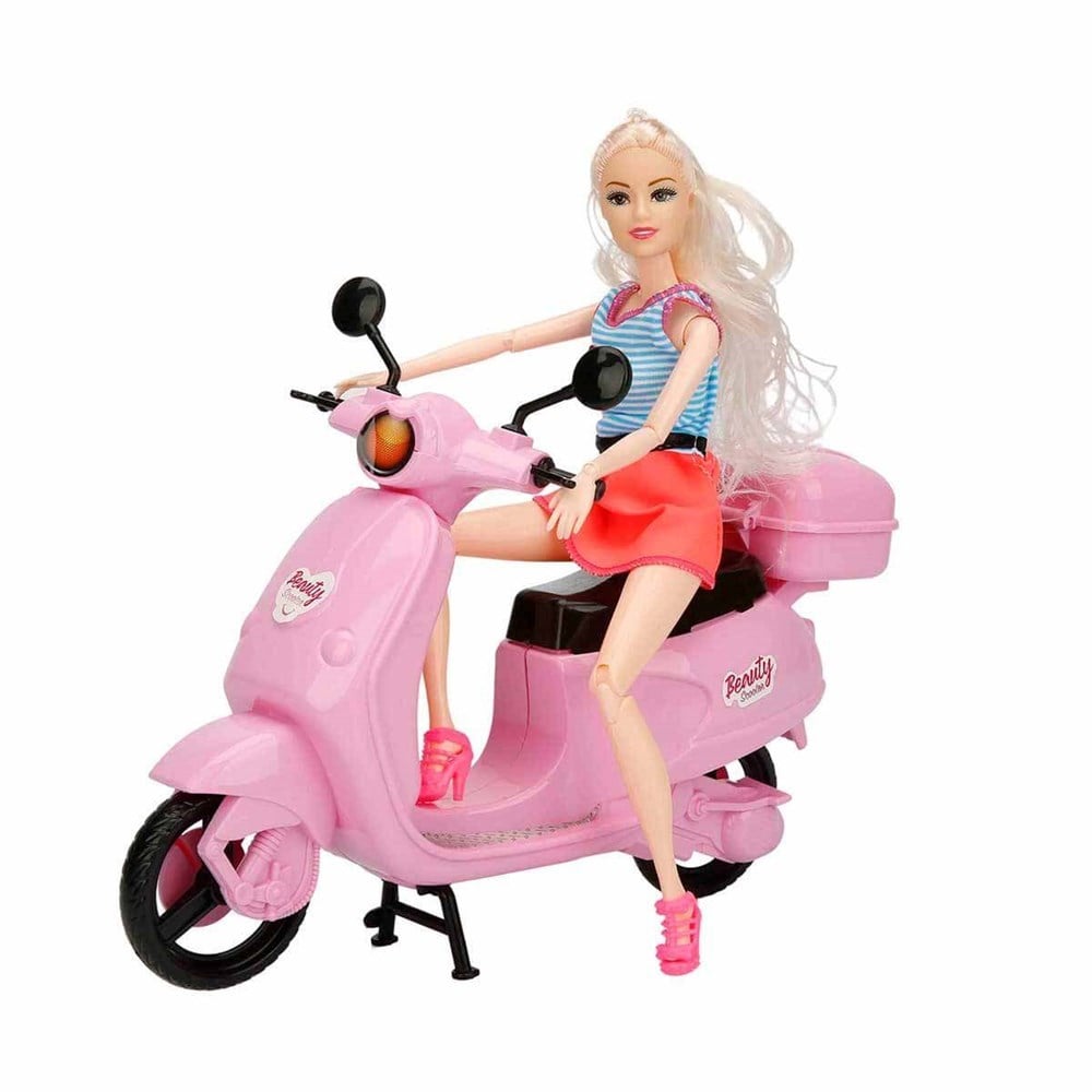 Engin Oyuncak Beauty Bebek ve Scooter BS-2020-Kız Oyun Setleri