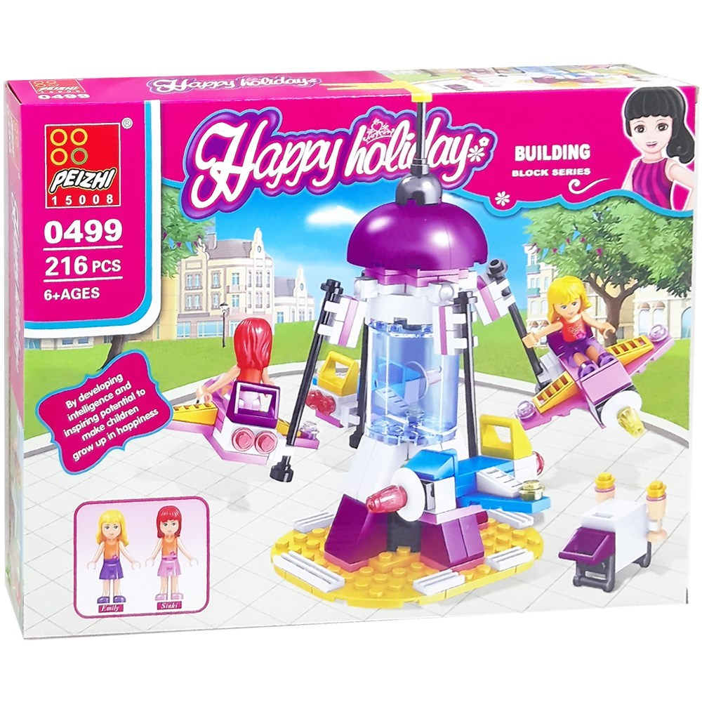 Figürlü Dönme Dolap Blok Seti 216 Parça 6+ 0499-Lego Oyuncak