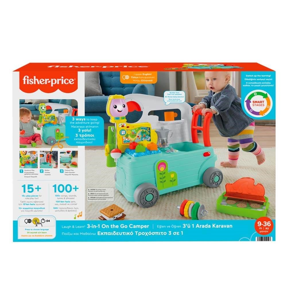 Fisher Price 3 ü 1 Arada Karavan Türkçe Ve İngilizce-Eğitici Bebek Oyuncakları