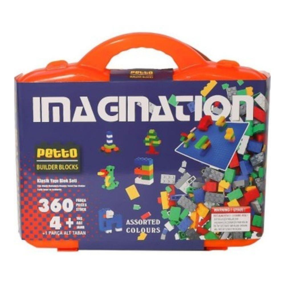 Gepettoys Oyuncak Petto Bloks Çantalı 48 Parça Set Taban 4+ PBB480-1-Lego Oyuncak