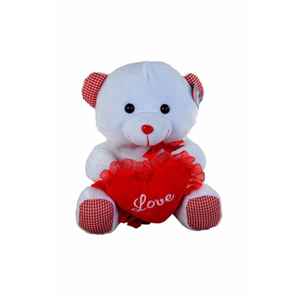 Halley Oyuncak Kalpli Ayı Beyaz 35 Cm-Peluş Oyuncaklar