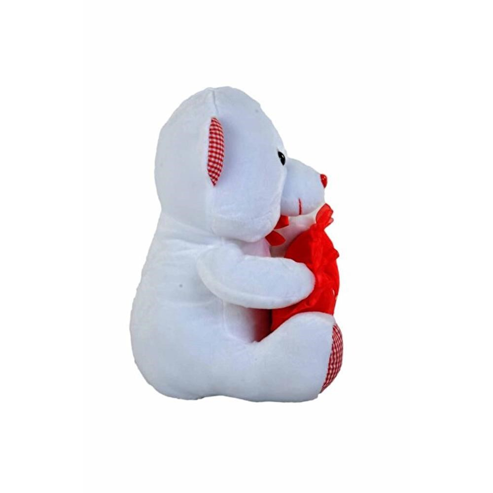 Halley Oyuncak Kalpli Ayı Beyaz 35 Cm-Peluş Oyuncaklar