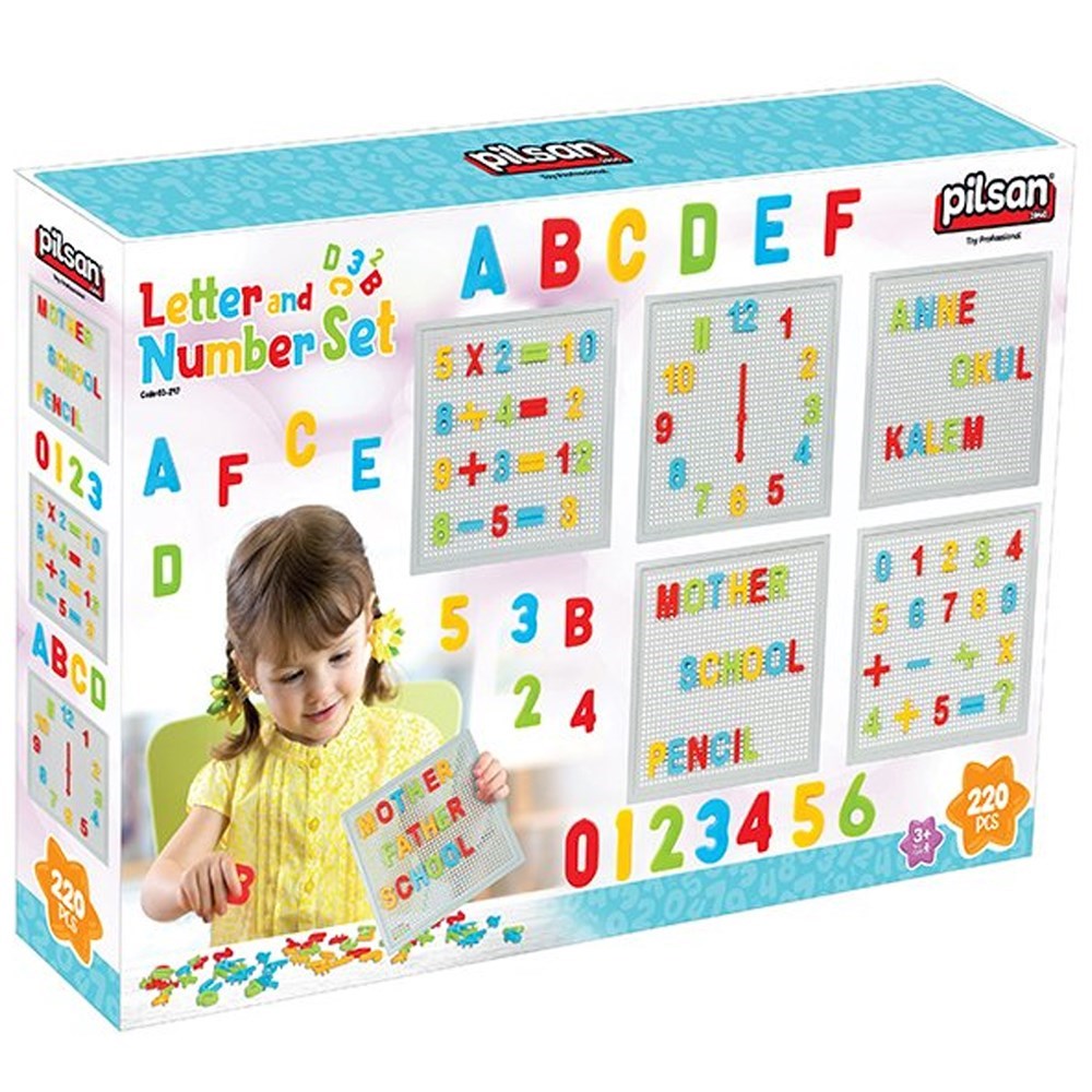 Harf ve Rakam Seti 220 Parça-Çocuk Puzzle