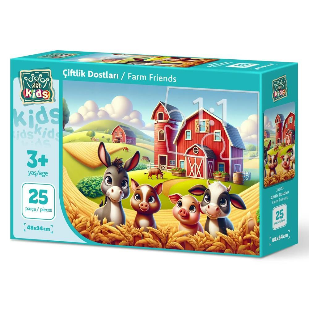 Heidi Oyuncak Art Çocuk Çiftlik Dostları 25 Parça Puzzle 35043