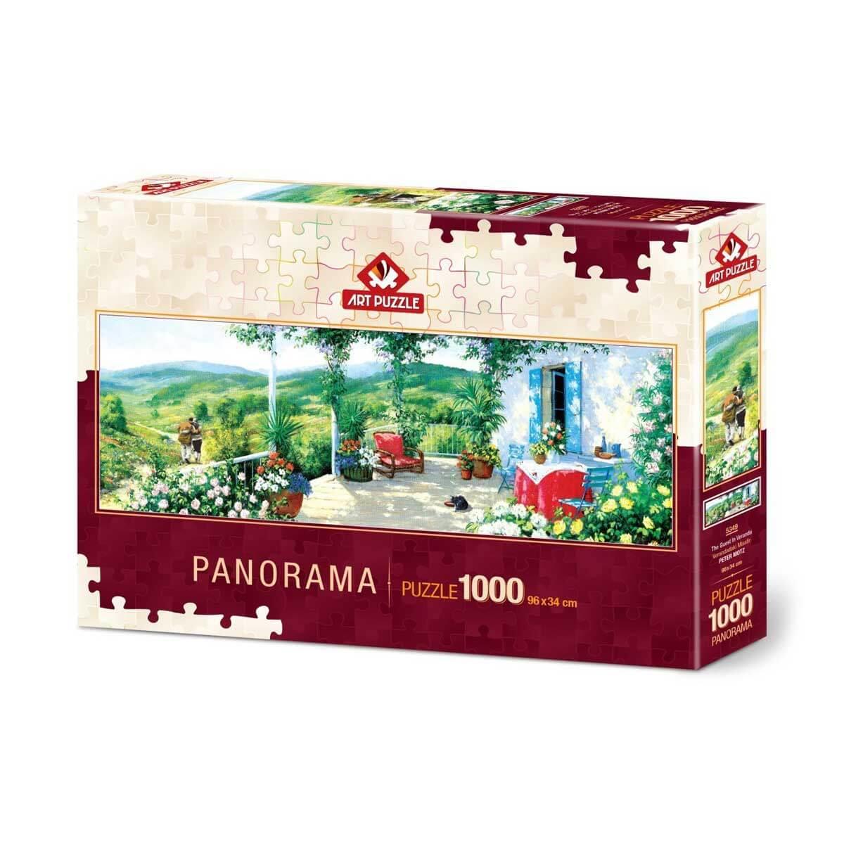 Heidi Oyuncak Art Puzzle Verandadaki Misafir 1000 Parça Panorama 5349-100 Parça Puzzle